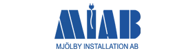 Mjölby El installationer. Logotyp